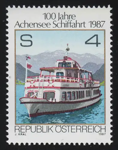 1890 100 Jahre Achenseeschifffahrt, Fährschiff der Achenseeflotte, 4 S **