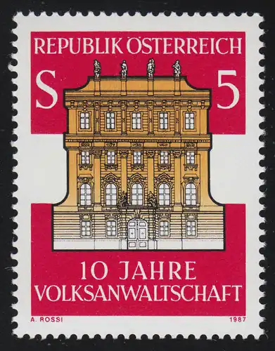 1891 10 Jahre Volksanwaltschaft, Amtsgebäude der Volksanwaltschaft Wien, 5 S **