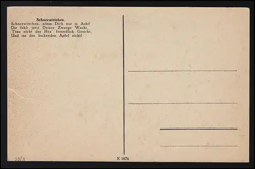 Fées "Sorcière" offre pomme empoisonnée, verset, inutilisé