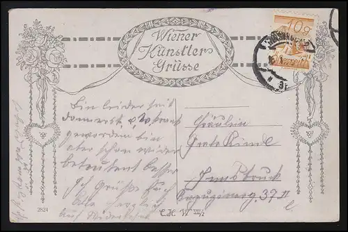 Fêtes d'art AK Princesse & "Le Roi de Grenouille" artiste Daniel Hock, pinx, INNSBRUCK