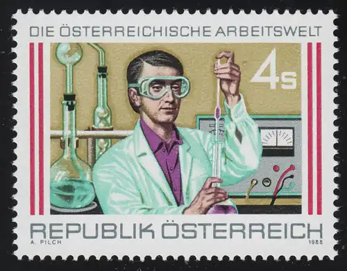 1939 Österreichische Arbeitswelt, Chemielaborant, 4 S, postfrisch **