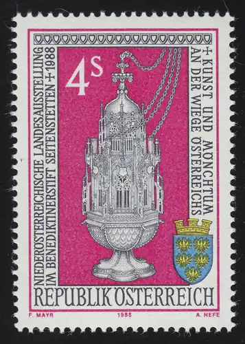 1921 Landesausstellung Kunst und Mönchtum, Weihrauchfass, 4 S postfrisch **