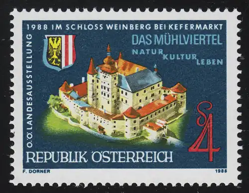 1924 Exposition nationale Le Mühlviertel, Château Weinberg, 4 S, frais de port **