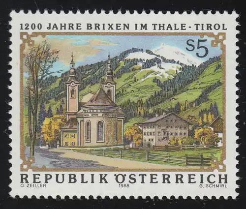 1931 1200 Jahre Brixen im Thale, Ortsansicht, 5 S, postfrisch **