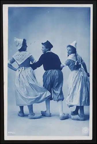 Tracht AK "Delft - Holland" Mädchen & Junge in Tracht CÖLN/ ADENAU 24.1.1905