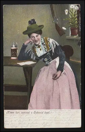 Trachten Frau Dirndl Kimm her, wennst a Schneid host, MÜNCHEN/ OSNABRÜCK 8.12.04