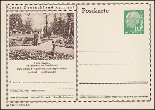 P024-348 Fürth, Stadtpark - Empfangsgarten **