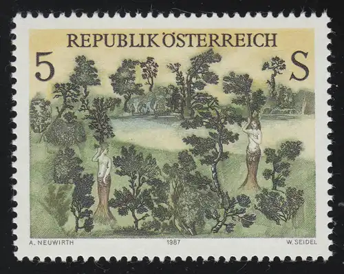 1903 Art moderne en Autriche (XIII) Baumgöttinnen, A. Neuwirth, 5 S **