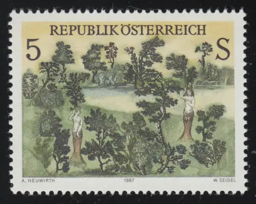 1903 Art moderne en Autriche (XIII) Baumgöttinnen, A. Neuwirth, 5 S **