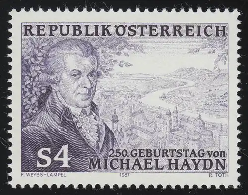 C'est l'anniversaire de 1900 200e, Michael Haydn, compositeur, 4 S post-freease **