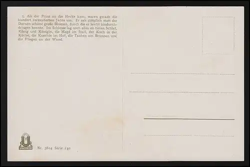 Fées Grimm Dornröchen, tous dormir dans le château, Otto Kubel, inutile