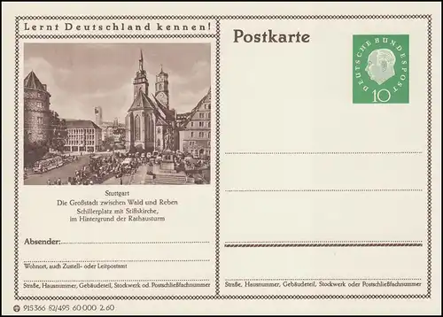 P042-82/495 Stuttgart, Schillerplatz **