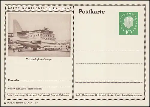 P042-81/492 Stuttgart, Verkehrsflugzeug **