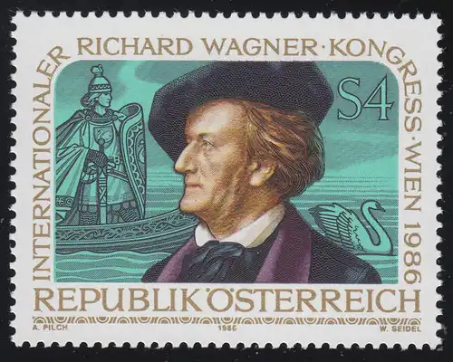 1849 Internat. Richard Wagner Kongress, Szene aus Lohengrin, 4 S, postfrisch **