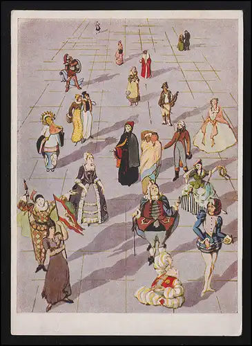 Publicité AK Plan de jeu Schiller Theater Charlottenburg, costumes, inutilisé