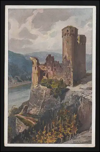 AK Deutsche Burgen Nr. 1 Schulze "BURG EHRENFELS" Verlag Stilke Feldpost 2.6.17