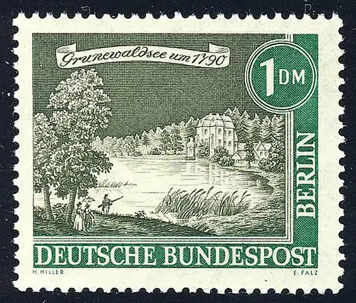 229 Alt-Berlin 1 DM Grunewaldsee ** postfrisch