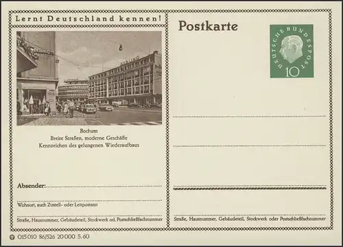 P042-86/526 Bochum, image de la route **