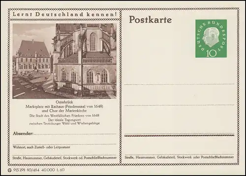 P042-80/484 Osnabrück, Marktplatz mit Rathaus **