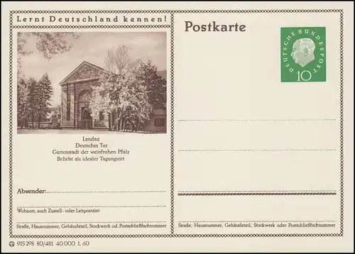 P042-80/481 Landau, Deutsches Tor **