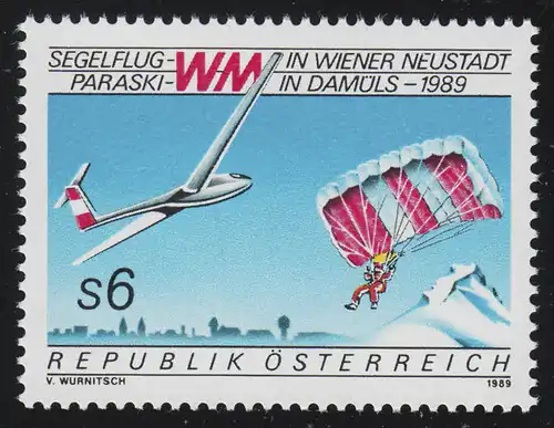1947 Vol à voile-WM Wiener Neustadt, Villo + Parachutespringer 6 S, **