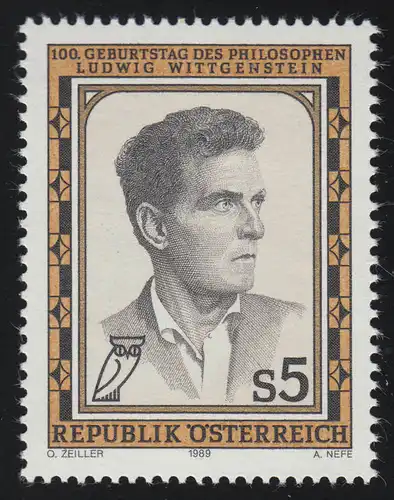 1952 Anniversaire, Ludwig Wittgenstein, philosophe, 5 S , frais de port **