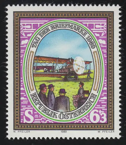 1959 Jour du timbre, avion postal Hansa-Brandebourg, 6 S + 3 S, **