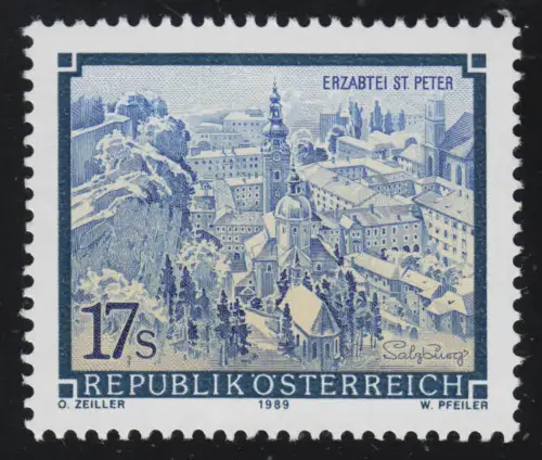 1963 Marque libre: Stylos & Klöster Autriches, Abbaye de l'Archipel Saint-Pierre, 17 p. **