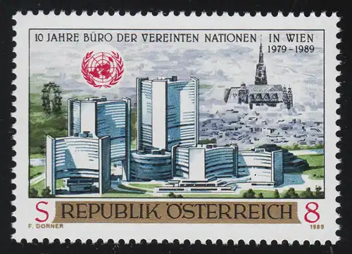 1966 10 ans Bureau de l'ONU, Centre international de Vienne, 8 p **