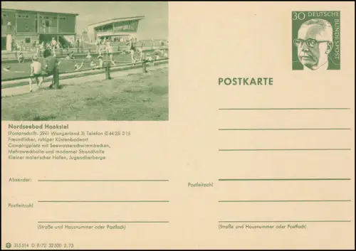 P108-D09/072 Nordeseebat Hooksiel über 2941 Wangerland 3 **