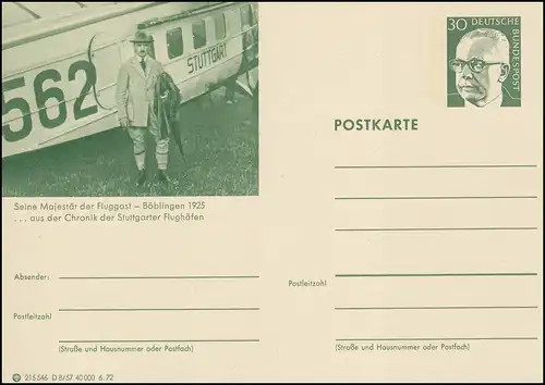 P108-D08/057 Flughafen Stuttgart, Böblingen 1925 **