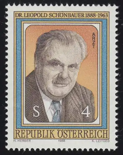 1941 Anniversaire, Leopold Schönbauer, médecin, 4 S, frais de port **