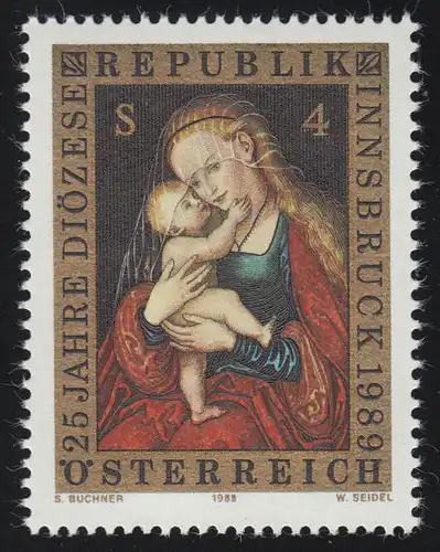 1945 Diocèse d'Innsbruck, Madonna, peinture d ' autel Cranach d.e., 4 p.