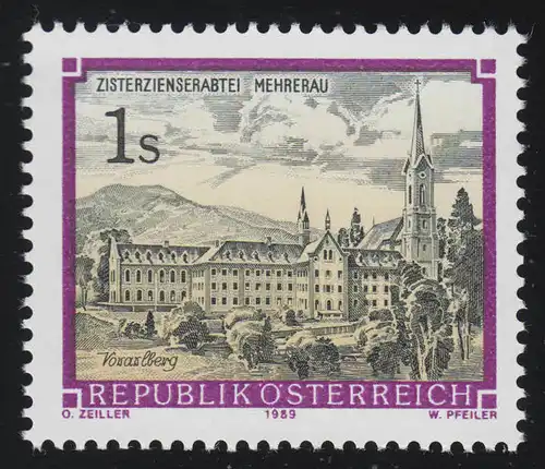 1967 Freimarke: Stifte & Klöster Österreichs, Abtei Mehrerau, 1 S, postfrisch **