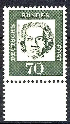 358b Bed. allemand 70 Pf Sous-rand ** post-fraîchissement