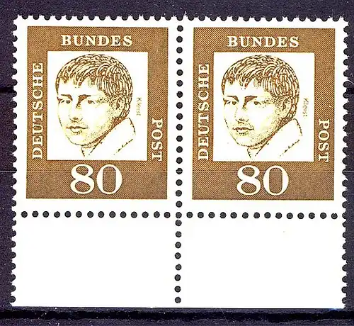 359 bed. allemand 80 pf paire UR ** post-fraîchissement