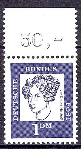 361 Bed. Deutsche 1 DM Oberrand ** postfrisch