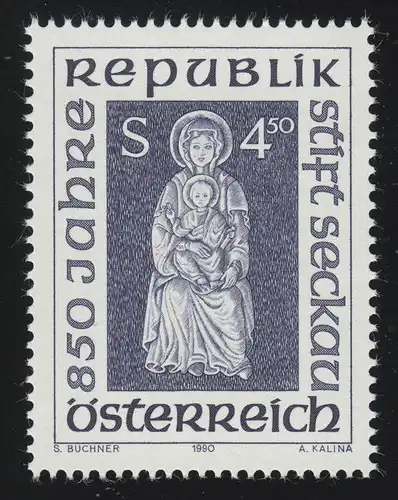 1988 Stylo Seckau, Seckerauer Gesundbild (relief), 4.50 S, post-freeich **