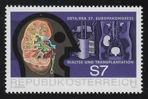2002 Kongress Dialyse Gesellschaft EDTA -ERA Wien Niere Kopf Dialysegerät 7 S **