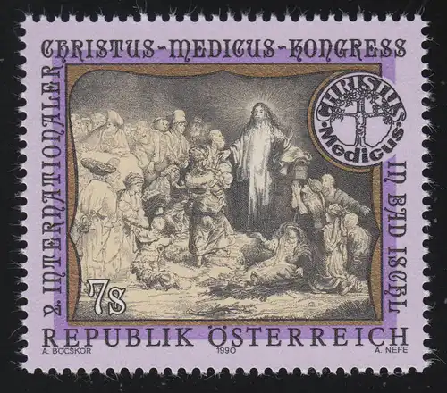 1994 Christus-Medicus-Kongress, Bad Ischl, Hundertguldenblatt Rembrandt, 7 S **