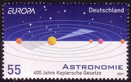 2732 Europa/CEPT Astronomie Johannes Kepler 10 Einzelmarken, alle ** postfrisch