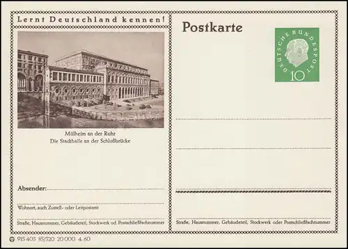 P042-85/520 Mülheim/Ruhr, Stadthalle **