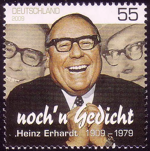 2721 Heinz Erhardt - noch´n Gedicht - Set zu 10 Stück, alle ** postfrisch