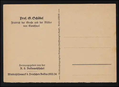 Persönlichkeiten Friedrich d. Große + Müller Sanssouci Georg Schöbel ungebraucht