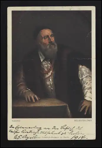 Persönlichkeiten Selbstbild TIZIAN Königliche Museen Berlin VECHTA 11.5.1914