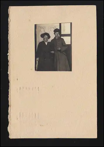 Frauen AK echte Fotografie, Freundin in Uniform, CÖLN nach BODENWERDER 9.11.16