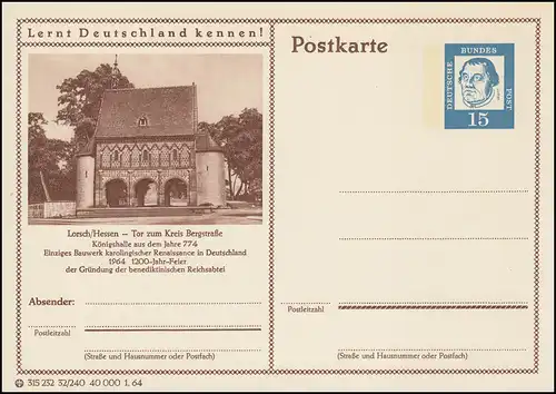 P081-32/240 Lorsch/Hessen, Königshalle aus dem Jahre 774 **