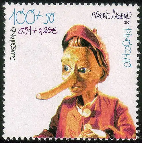 2190 Pinocchio: Set zu 10 Briefmarken, alle ** postfrisch / frankaturgültig
