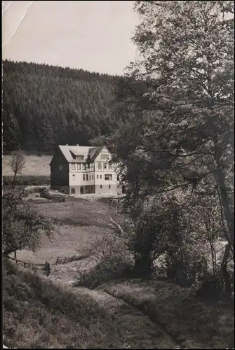 Landpost 21b BERGHAUSEN über WITTGENSTEIN 10.5.56 auf AK Gasthof Grünewald 