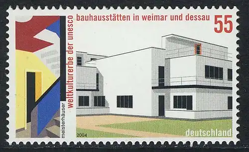 2394 UNESCO Bauhaus Weimar et Dessau: Set 10 timbres, tous ** frais de port